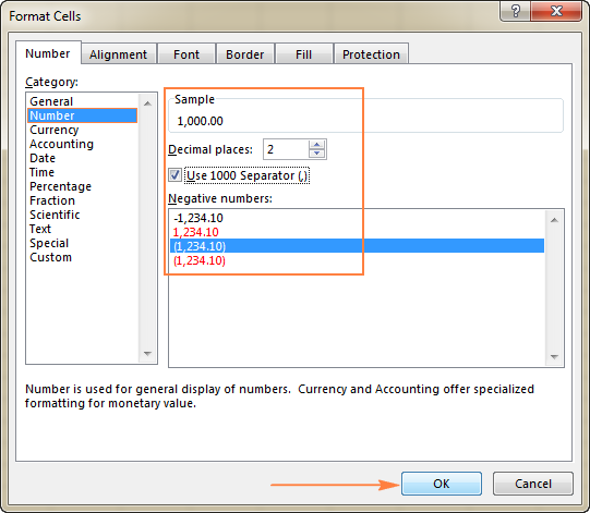 shortcut for accounting format in excel in mac