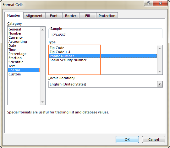 Microsoft Excel Zip Code Formatting