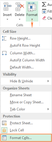 One more way to open the Format Cells dialog in Excel.