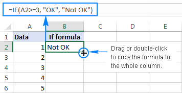 Copying the formula to adjacent cells
