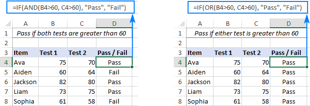 IF formulas with embedded AND/OR statements