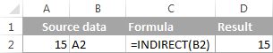 INDIRECT formula examples