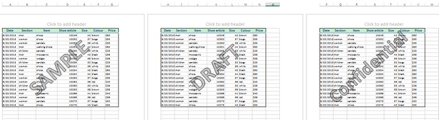 Add watermarks to underscore the document status