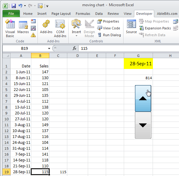 change the range of the x axis on newest excel for mac