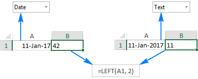 2 excel from in to how number digits a extract function LEFT with Excel examples formula