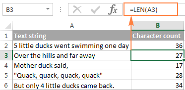 Learn How to Count Characters in Excel with Examples