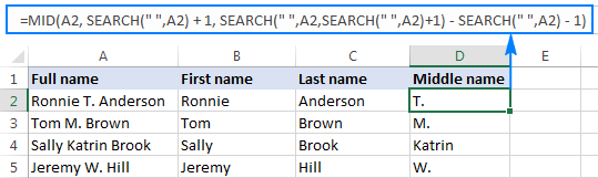 Excel Pull Text From Middle Of Cell