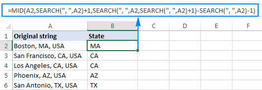 Excel Mid Function Basic Uses And Advanced Formula Examples