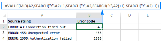 Nest a Mid formula in the VALUE function to turn the output into a number.