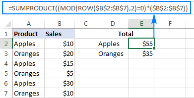 Excel MOD function to get remainder and more