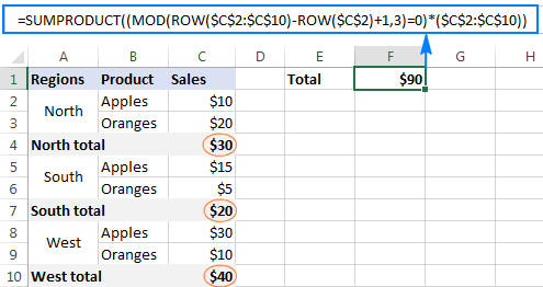 Excel Mod Function To Get Remainder And More