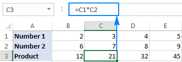 multiply two columns in excel for mac