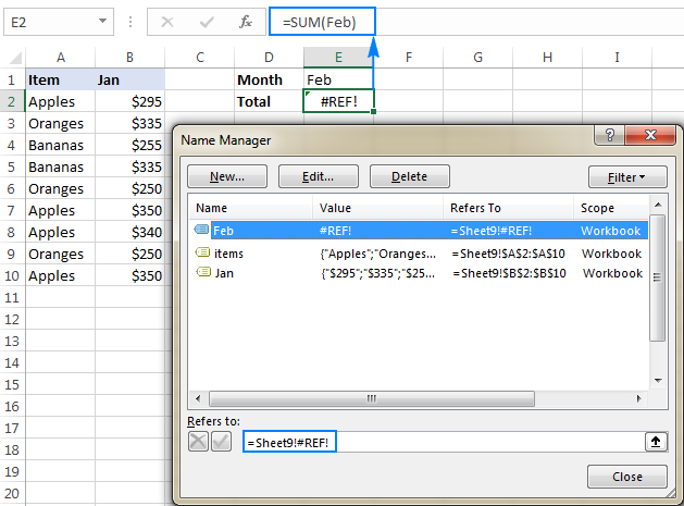 Excel Names And Named Ranges How To Define And Use In Formulas Ablebits Com