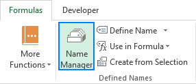 Using range names in Excel - Extra Credit