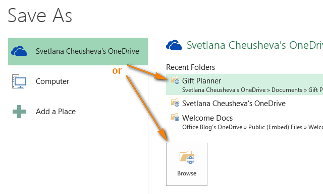 onedrive excel