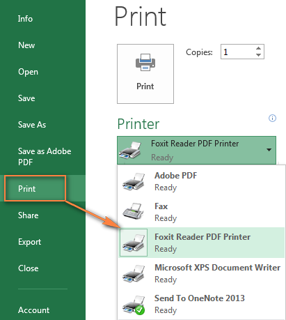 add foxit pdf printer