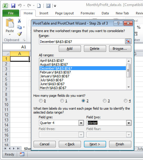 excel mac pivot table group date