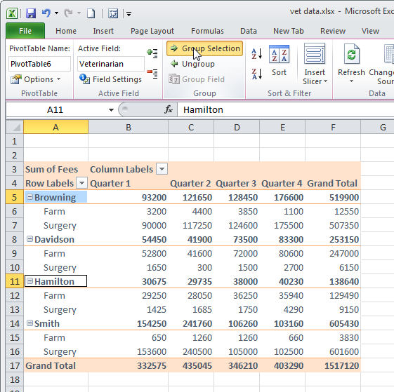 How To Do Grouping In Excel Pivot