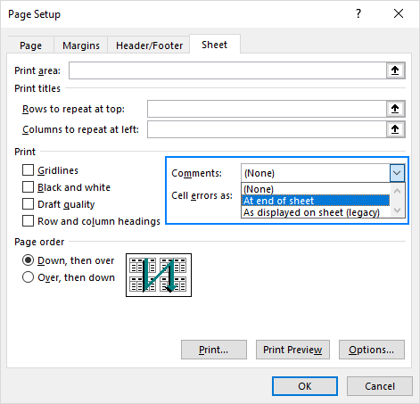 Where is Fit to One Page in Microsoft Excel 2007, 2010, 2013, 2016