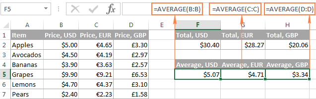 Use a relative entire-column reference for the formula to get adjusted when copied to other columns.
