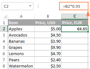 relative cell reference excel 2010 definition