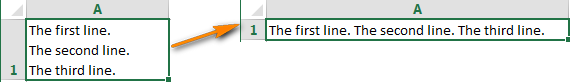 3 способа удалить возврат каретки (разрывы строк) из текста в Excel