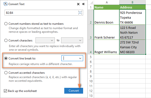 how to do a carriage return in excel for a mac