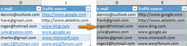 turn off email hyperlinks in excel for mac