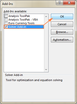 excel solver function magnitude of initial values