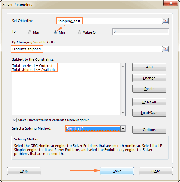 microsoft excel data analysis solver