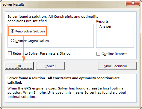 excel solver function multiple cells