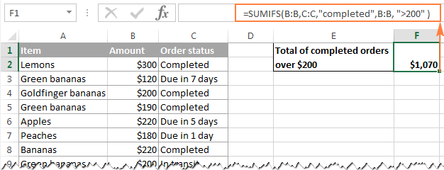 Calculating the conditional sum with multiple criteria