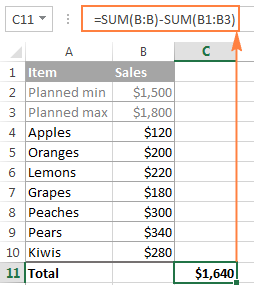 how to sum a column in excel 2016