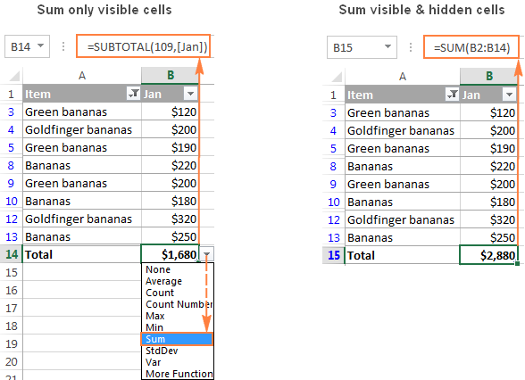 excel-sum-formula-to-total-a-column-rows-or-only-visible-cells