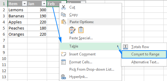 Excel table comprehensive tutorial with examples