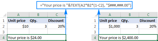 excel text formula format bold