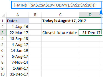 excel for mac todays date