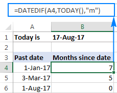 Excel Today Function To Insert Today S Date And More