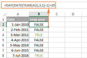 Excel Year Function - Convert Date To Year