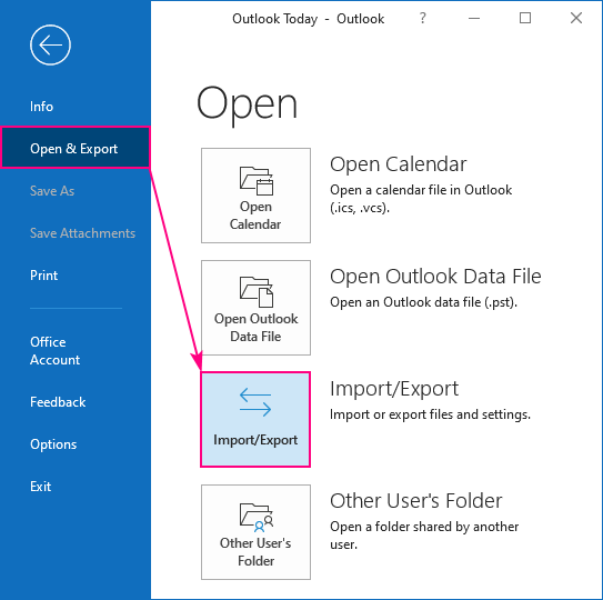 How To Export Outlook Contacts