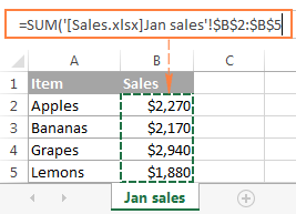 Reference Format Excel Making a reference to another Excel workbook