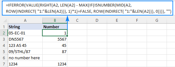 Extract A Text String In Excel