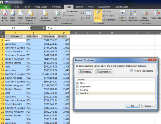 How do you delete duplicates in Excel?