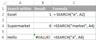 excel indexof