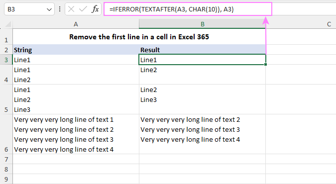 how-to-omit-remove-first-line-in-excel-cell-formula-regex-vba