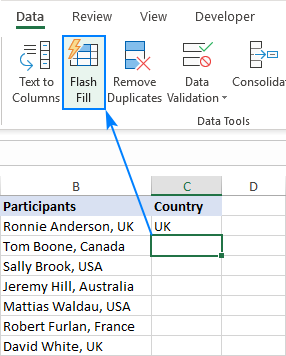 excel 2016 for mac flash fill