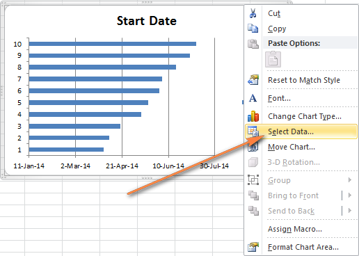 Create Simple Gantt Chart In Excel