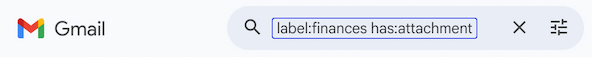 Using search operators like label: and has:attachment in the search bar. Using search operators like label: and has:attachment in the search bar.