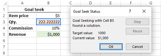 How To Use Goal Seek In Excel To Do What If Analysis