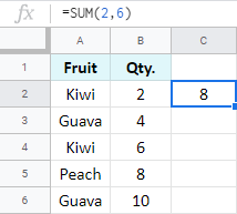 Calculate two numbers.